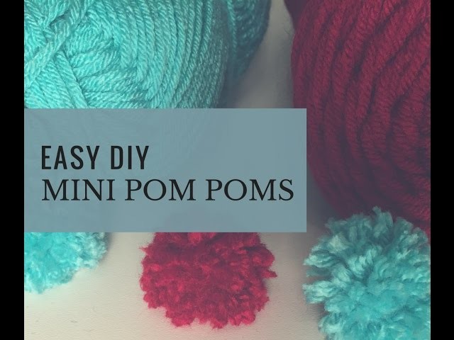 How to Make Easy DIY Mini Pom Poms with a Fork