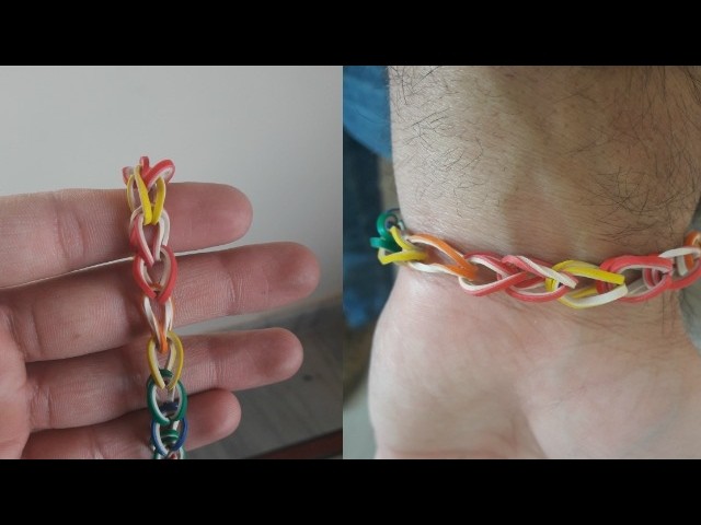 How to make rubber band bracelet in just 1 minute | make loom band