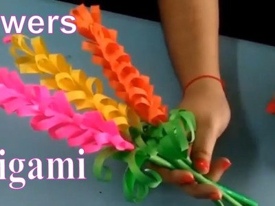 Origami flowers for beginners - How to make origami flowers very easy