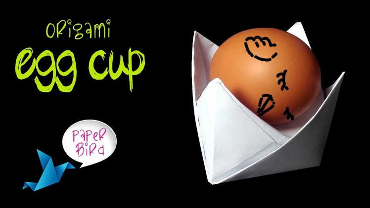 PAPER EGG CUP . EGG HOLDER – How to make origami egg cup easy tutorial