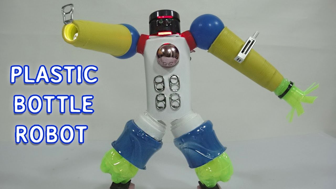 Plastic Bottle Robot Toy for kids #2 , DIY project