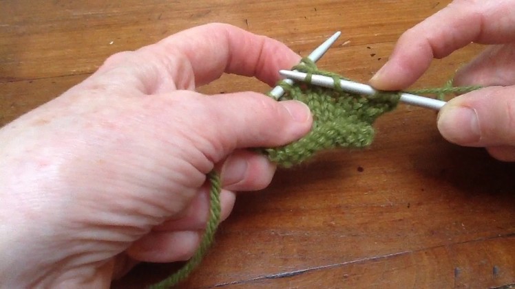 The k2tog knitting decrease