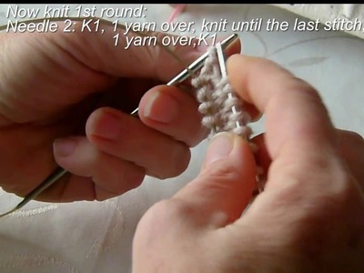 Tutorial : How to knit knee high wool socks  PART#1 TOE up