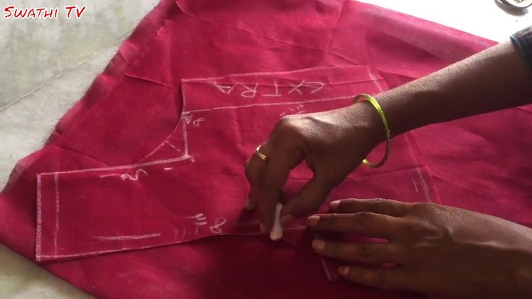 Blouse cutting and stitching tutorial for beginners | How to stitch blouse in easy steps