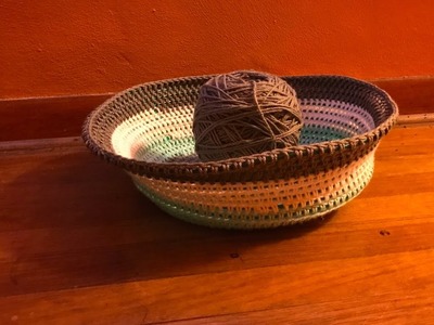 Crochet Basket With Wire