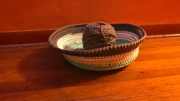 Crochet Basket With Wire