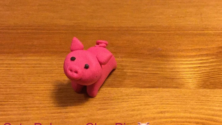 Cute Polymer Clay Pig