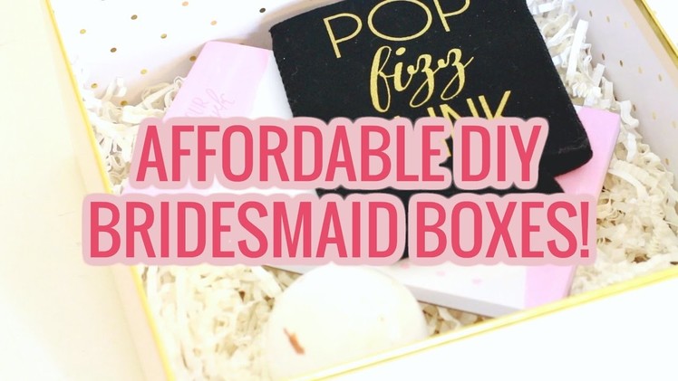 DIY BRIDESMAID GIFTS | Cheap Bridesmaid Gifts