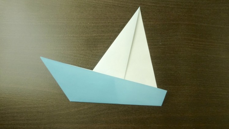 【DIY craft】Yacht. Origami. The art of folding paper.