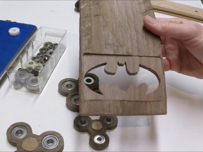 DIY Custom made finger fidget spinner from scrap wood.