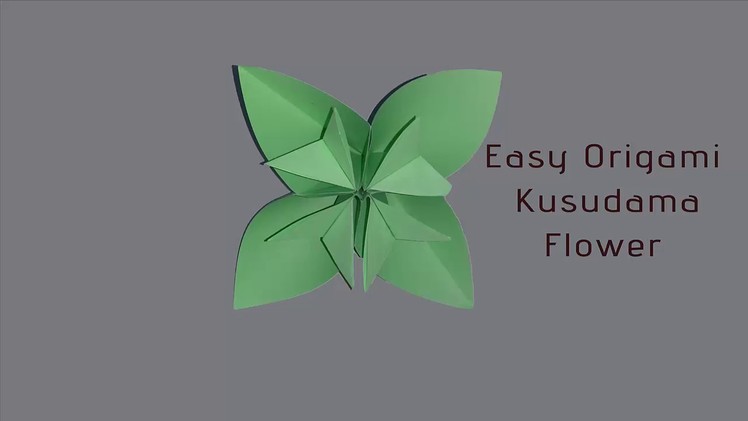 DIY|| Easy Kusudama Flower || Origami Flower