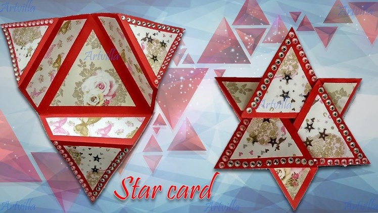 DIY- Star Fold Card | Fancy Fold Card by Artvilla
