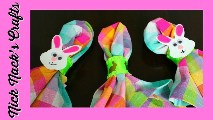 Easy Easter Napkin Rings Craft (MADE FROM PAPER TOWEL ROLLS!)