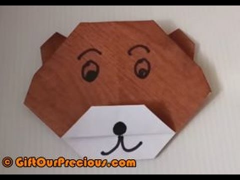 Easy to Make Origami Bear - Simple and Easy Paper Folding for Kids