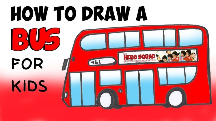 How to Draw a Bus for kids Step by Step