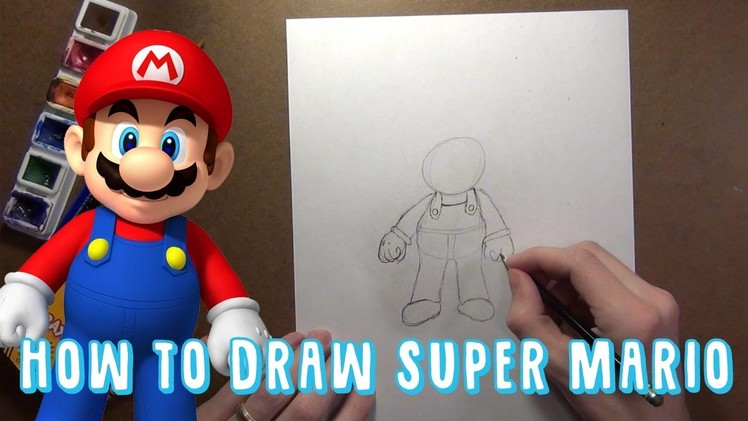 How to Draw Mario from Super Mario 3D World