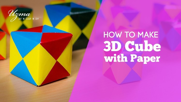 How to make 3D Cube with Paper | Origami | Easy Craft Idea