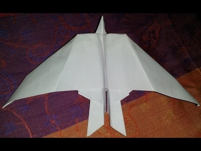 How to make a paper plane that flies far and looks like a bird.