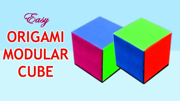 How To Make An Origami Cube | Origami Modular Cube | Make Origami 3D Cube | Paper Cube