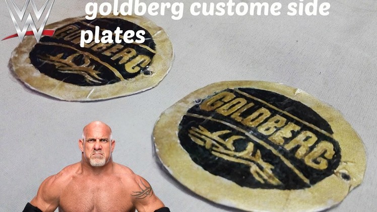 How to make diy! wwe goldberg custome side side plates tutorial