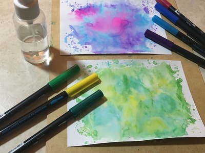 How to make easy watercolor backgrounds