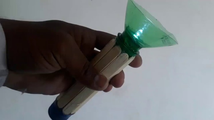 How to make Flashlight Using Plastic Bottles || popsicle sticks LED TORCH