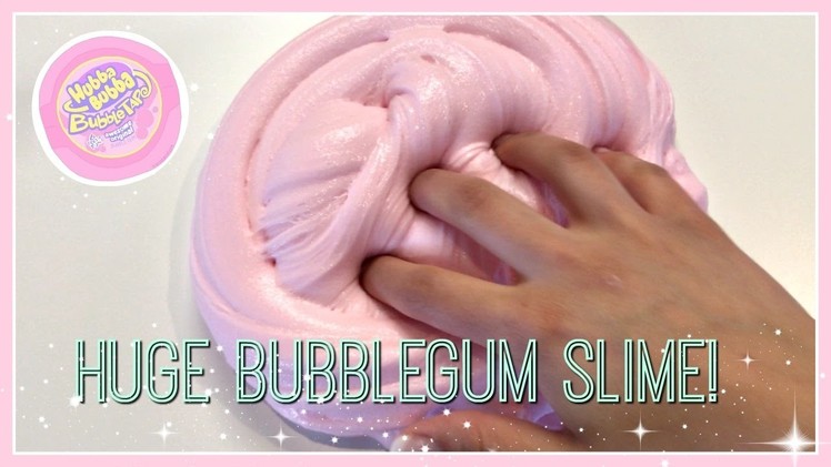 How to Make Huge Fluffy Bubblegum Slime DIY| Super Satisfying Slime Video ASMR