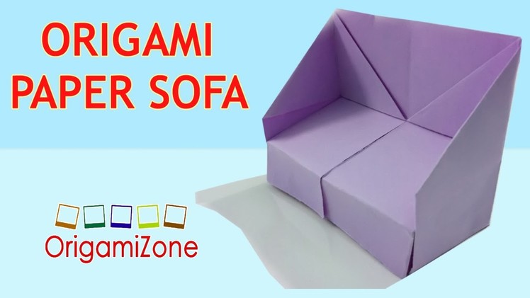 How to Make Origami Sofa | Origami Instructions For Kids | Make Paper Sofa Craft