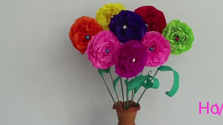 How to make paper Flowers | Home Decorations | Origami