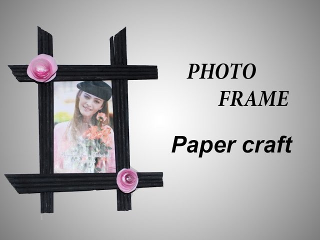 How to make Photo frame | newspaper & card board | DIY | Paper Craft