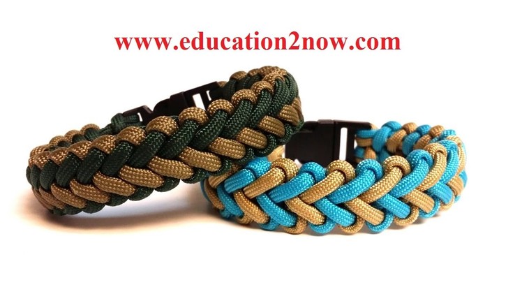 How to Make the V Hitch Paracord Bracelet nice The easy way