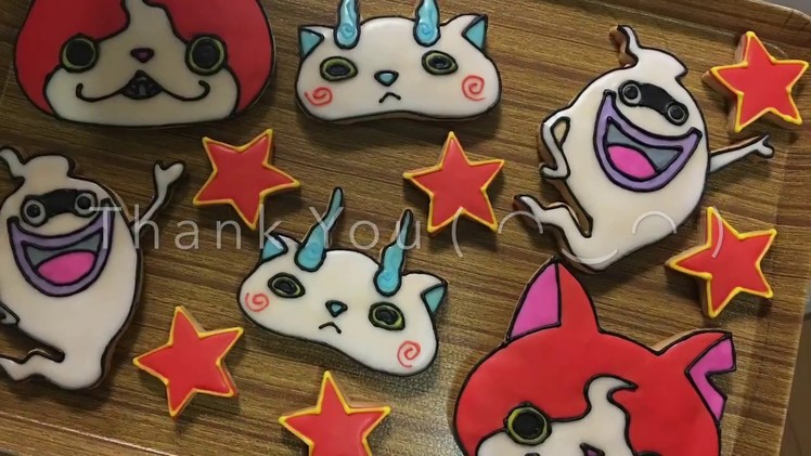 How to make YOUKAI WATCH Icing Cookies