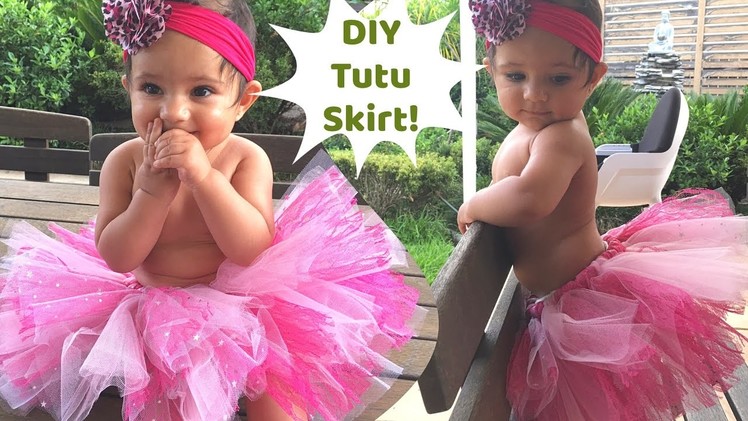 No Sew Tutu skirt for baby | Perfect for first birthday party or photoshoot | DIY