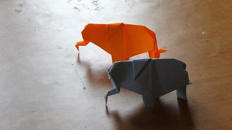 Origami Art  - How to make an origami  elephant