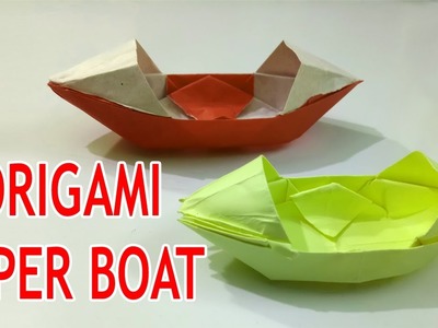 Paper Boat that Floats on Water | How To Make a Easy Origami Boat That Floats | Paper Boat Tutorial