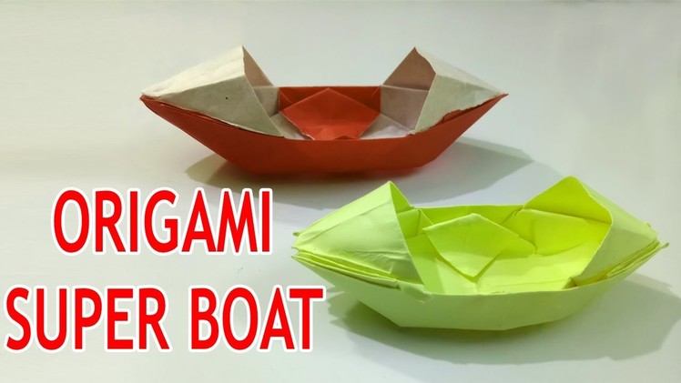 Paper Boat that Floats on Water | How To Make a Easy Origami Boat That Floats | Paper Boat Tutorial