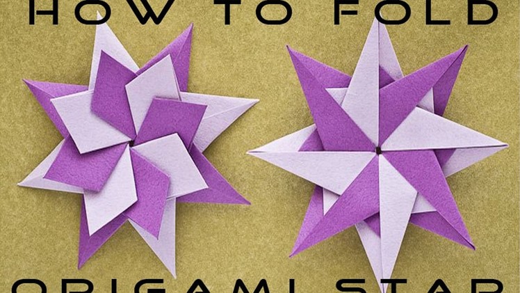 Paper Craft : How to Fold  Origami Star Bangla Tutorial | Habib Nabil