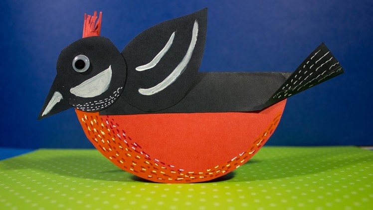 Rocking Birds Paper Craft perfect for Spring