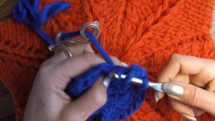 Yarn tension ring crochet
