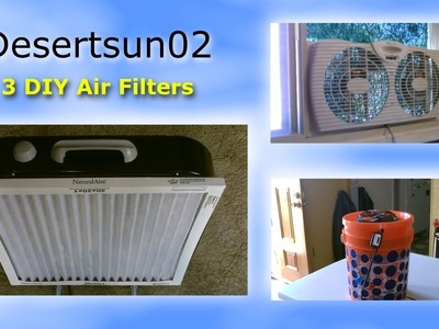 3 DIY Air Filters! (comp. vid.) - DIY Air Filtration - AC&DC powered (solar) - All Easy DIY's