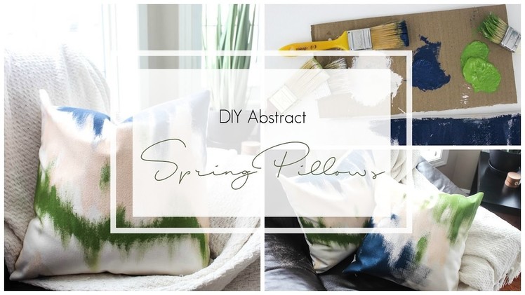 Abstract Spring Pillows [Spring DIY + Decor Challenge]