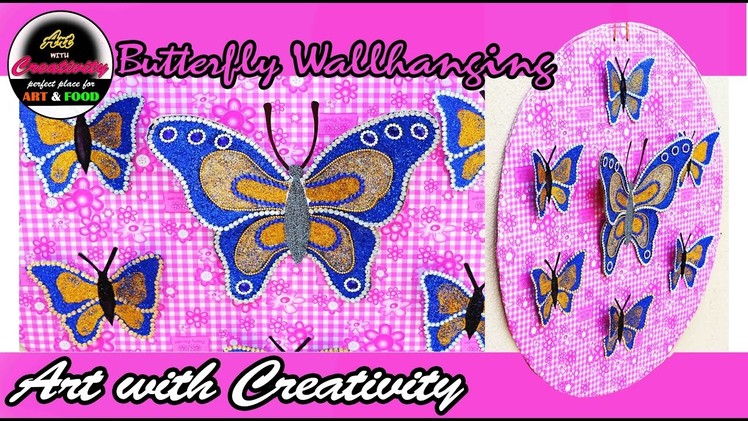 Butterfly Wallhanging | DIY | Art with Creativity 182