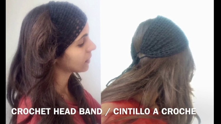Crochet summer head band. cintillo de verano a Croche