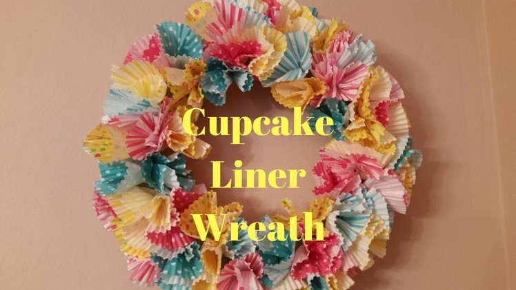 Cupcake Liner Wreath DIY