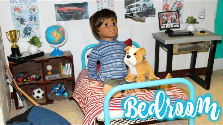 DIY AG BEDROOM! | Diy American Girl Doll Boy Bedroom Vlog