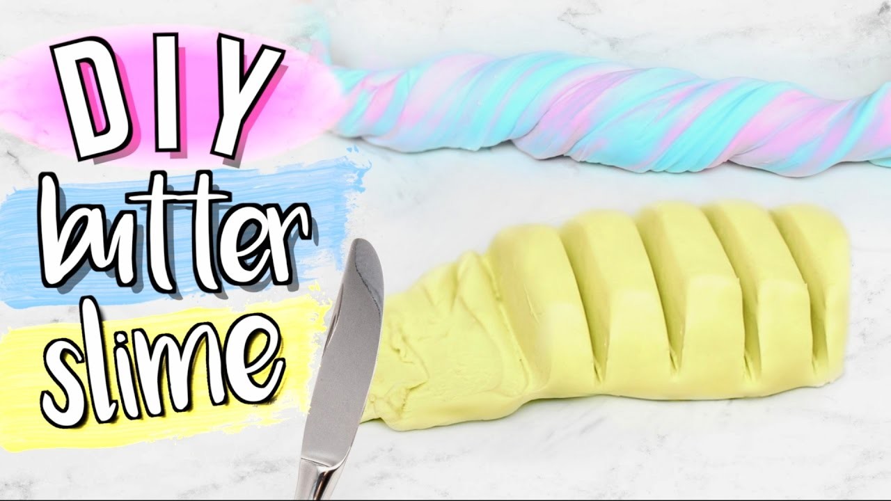 How To Make Butter Slime Without Glue Or Borax