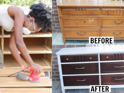 DIY | FURNITURE MAKEOVER: Dresser Transformation!!!!