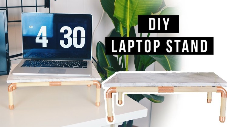 DIY Laptop Stand || Marble and Copper