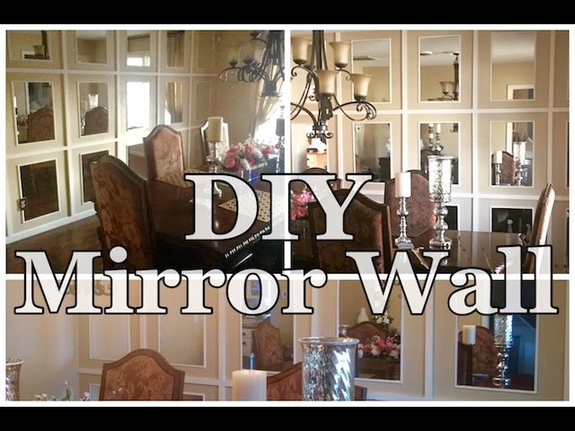 DIY MIRRORED WALL*********THE UPDATE************