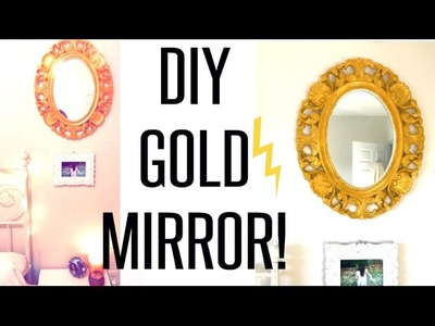 DIY Paint GOLD Mirror Tutorial! #BOUJI #AF